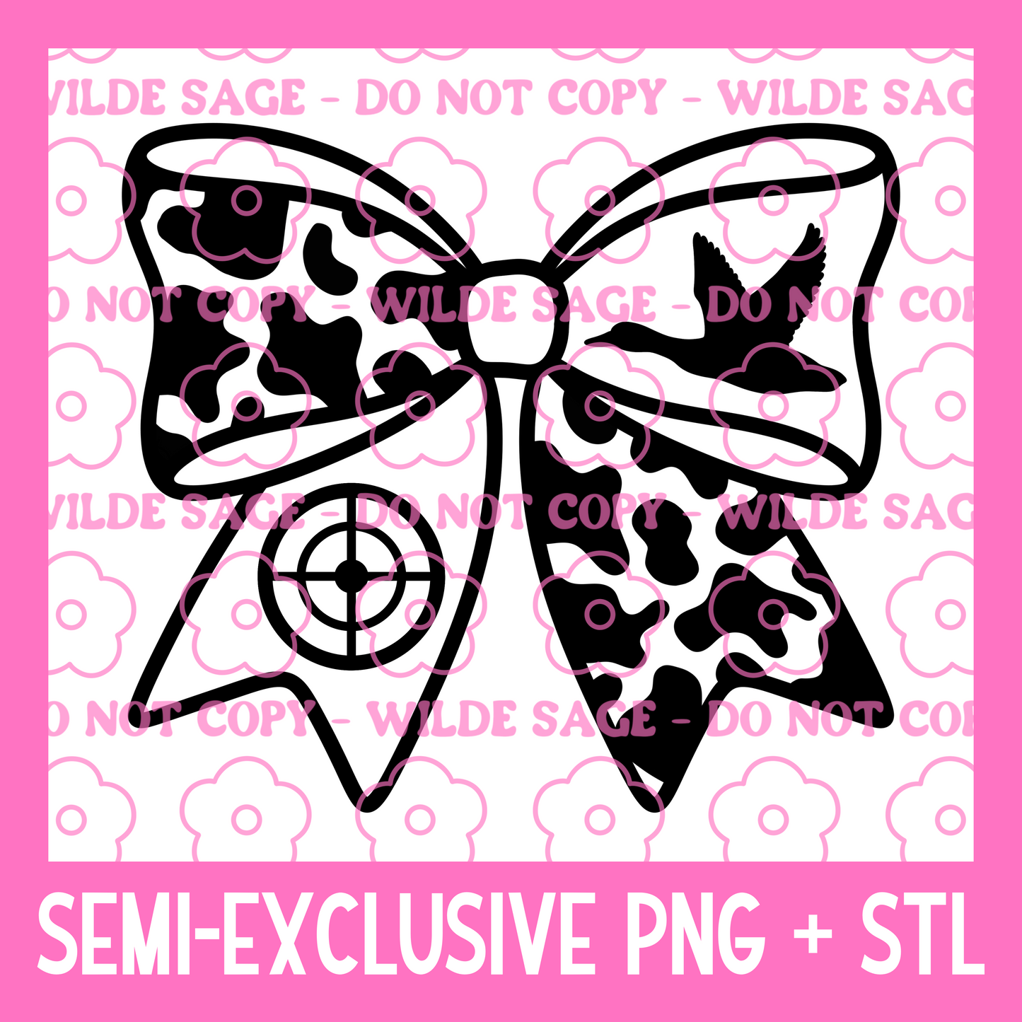 Duck Bow PNG and STL