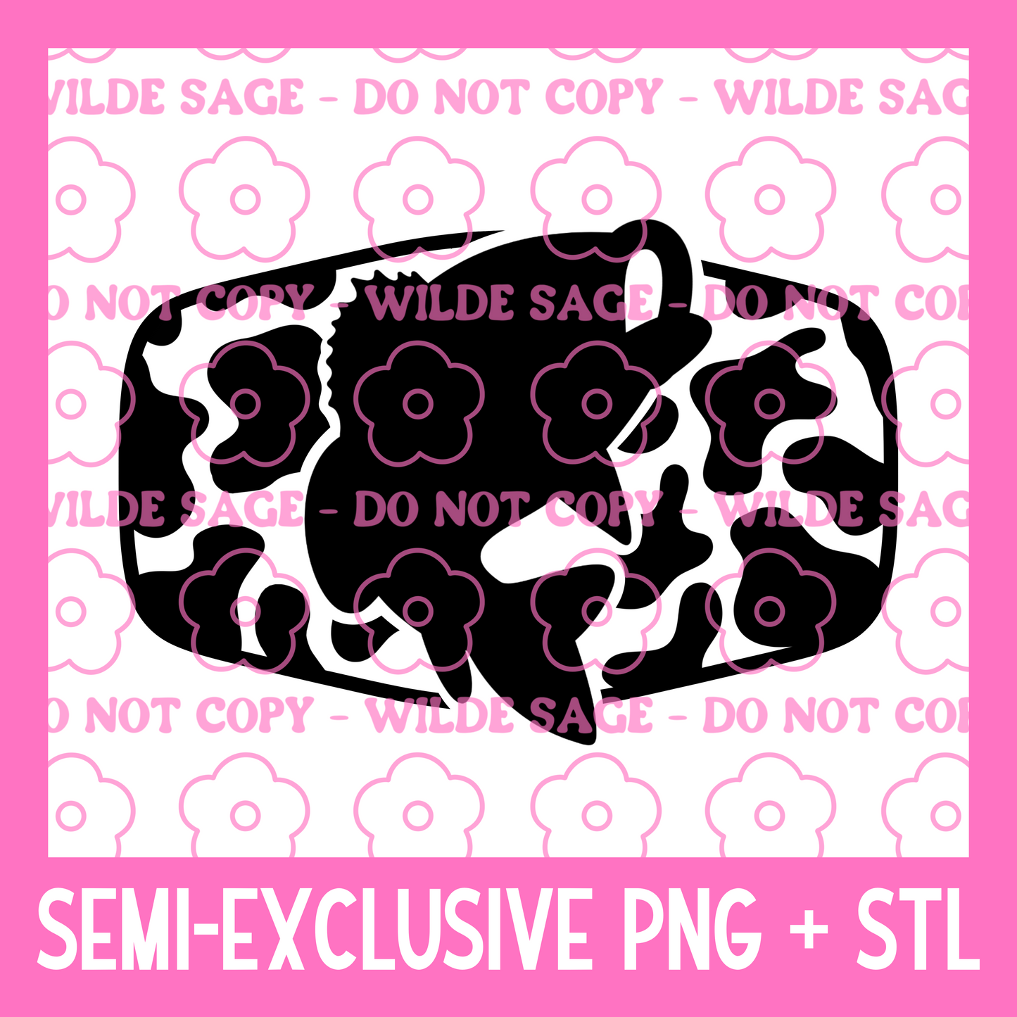 Fish Patch PNG and STL