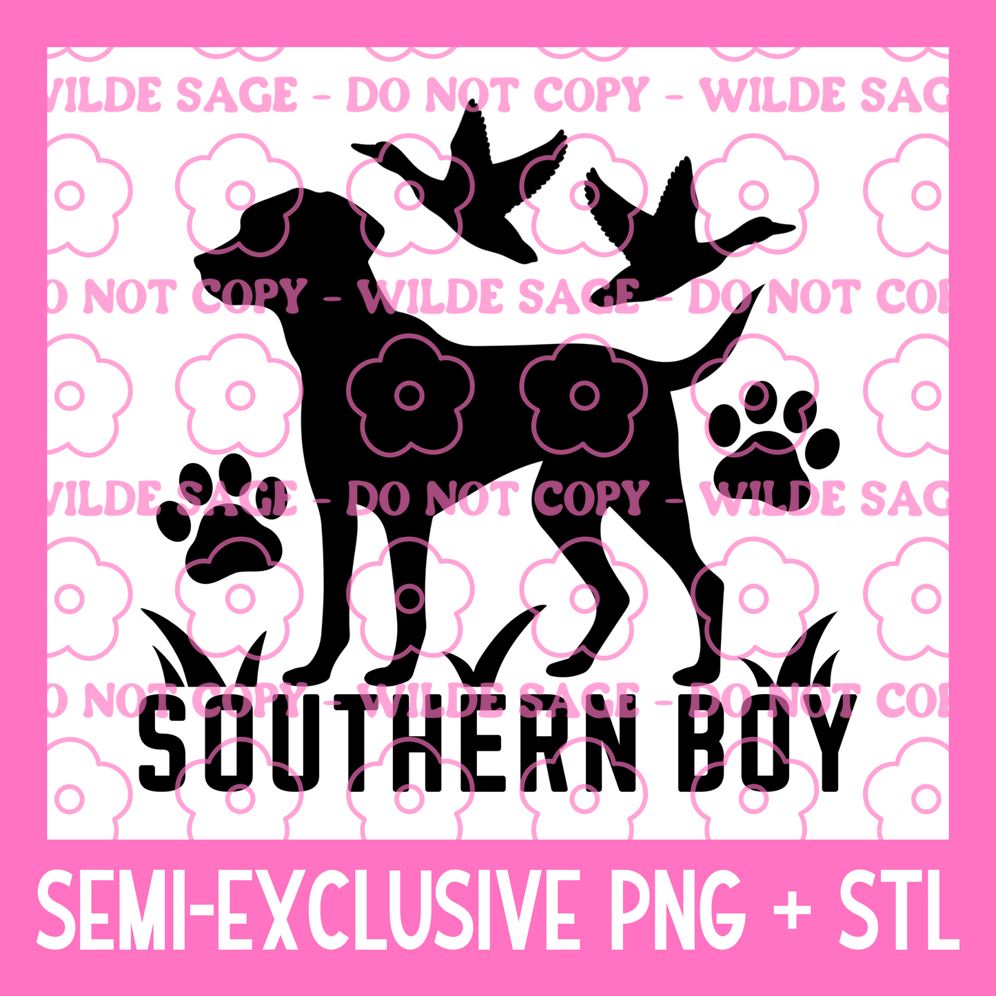 Southern Boy PNG and STL