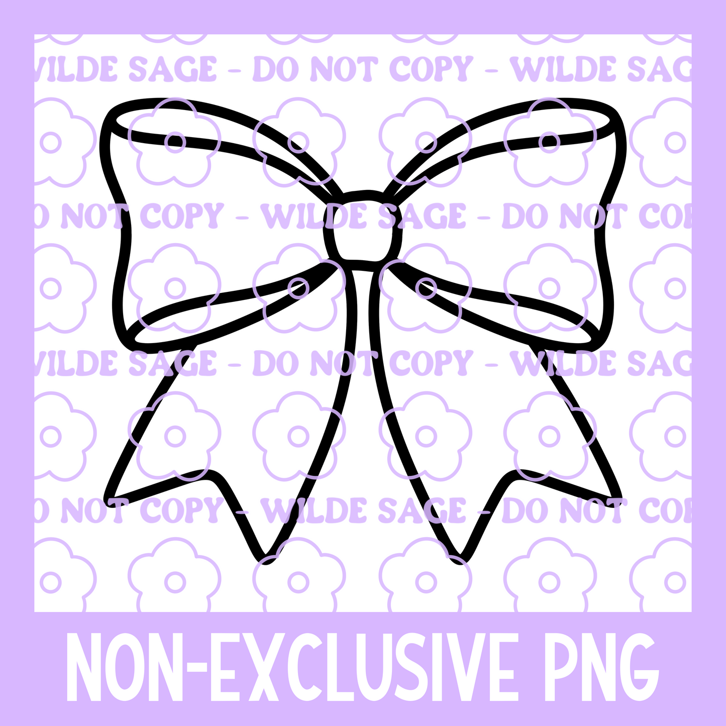 Blank Bow PNG