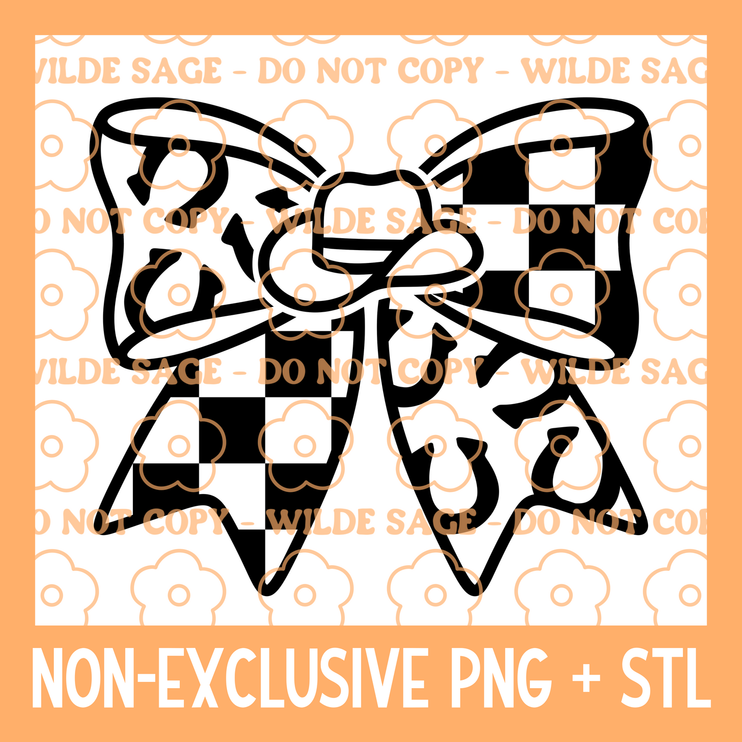 Cowboy Bow PNG & STL