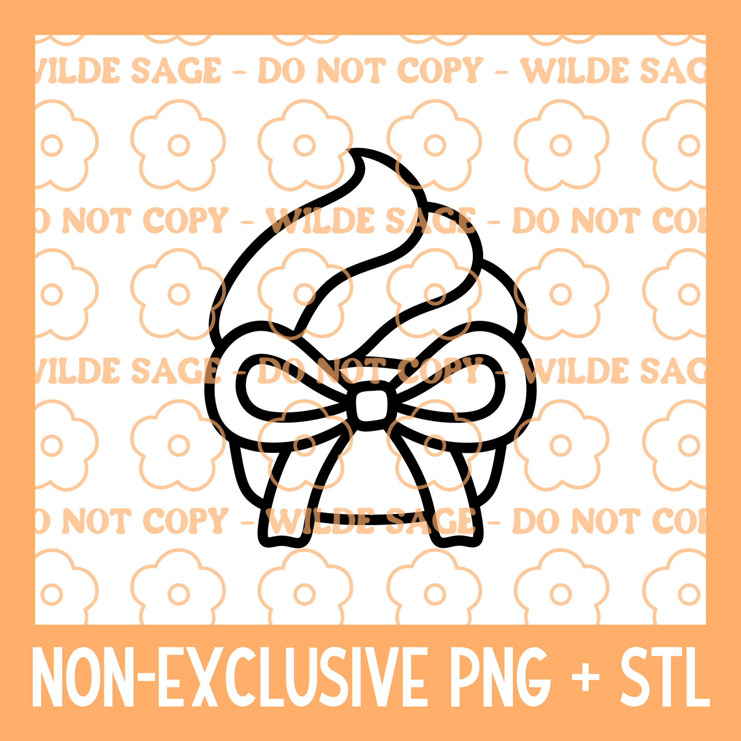 Bow Birthday Cupcake PNG & STL