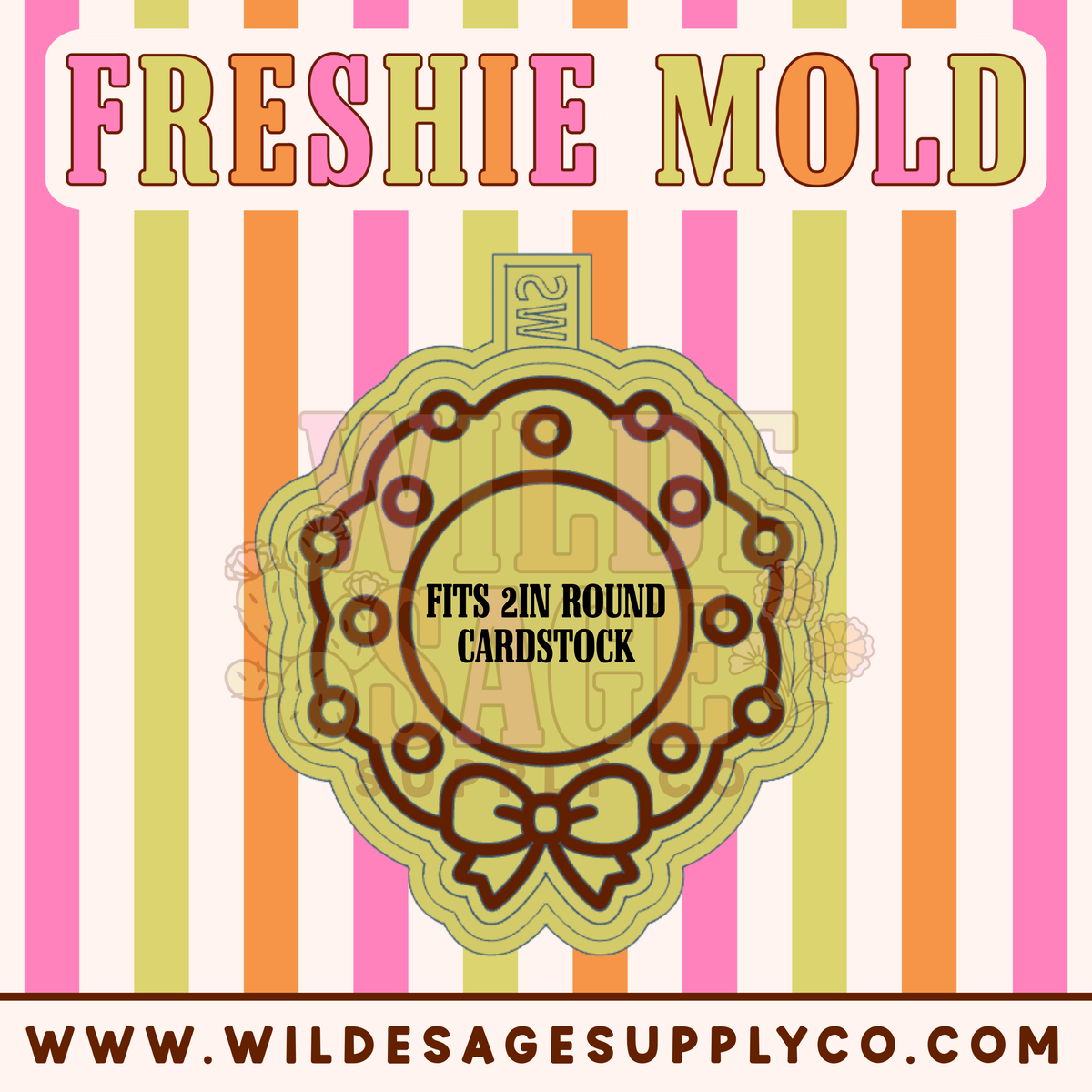 Wreath for 2in Cardstock Round Mold