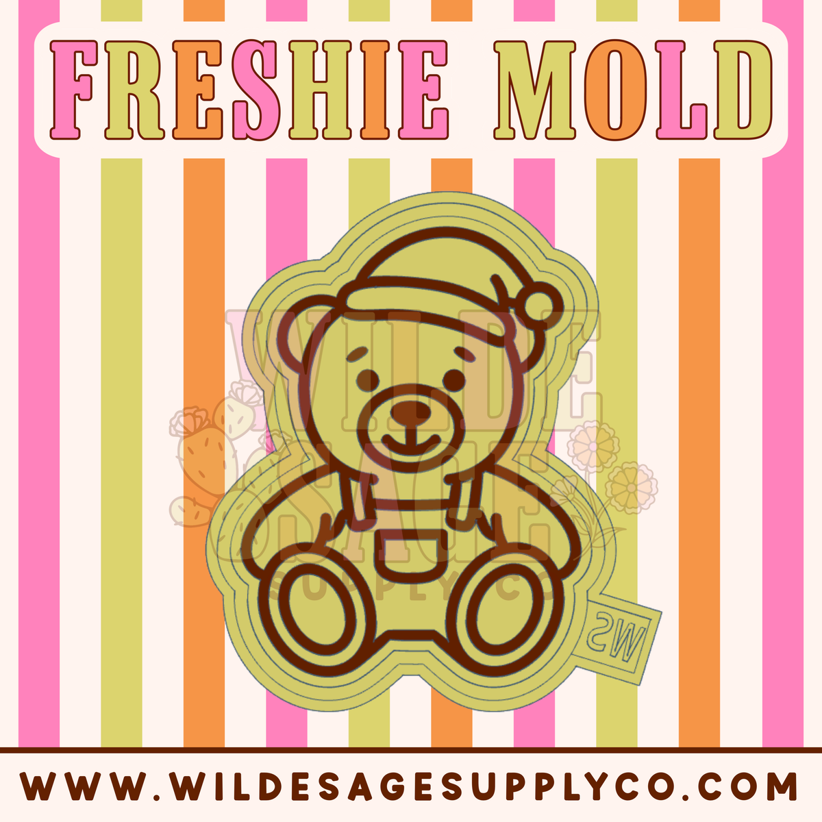 Christmas Santa Bear Mold