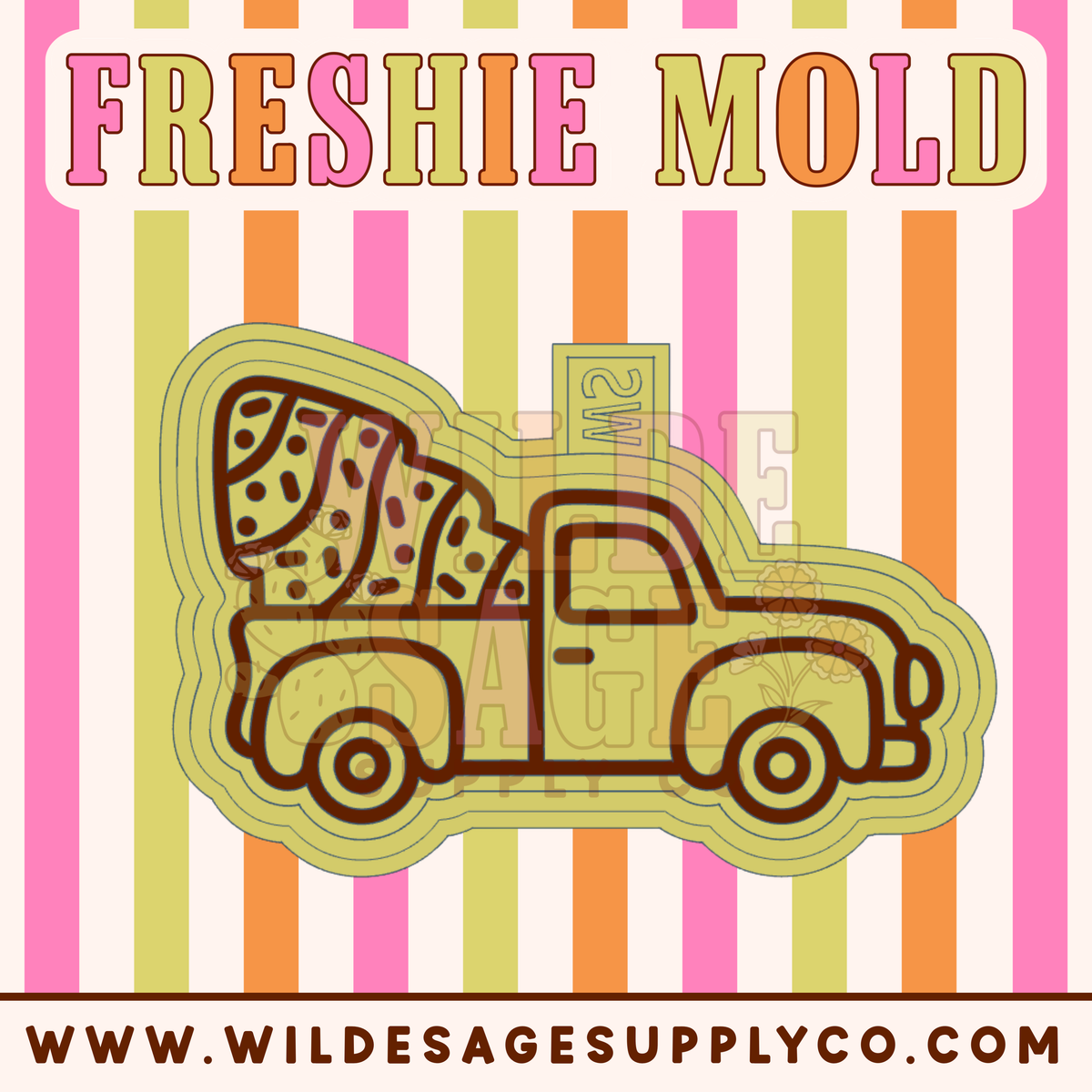 Christmas Cake Truck Mold