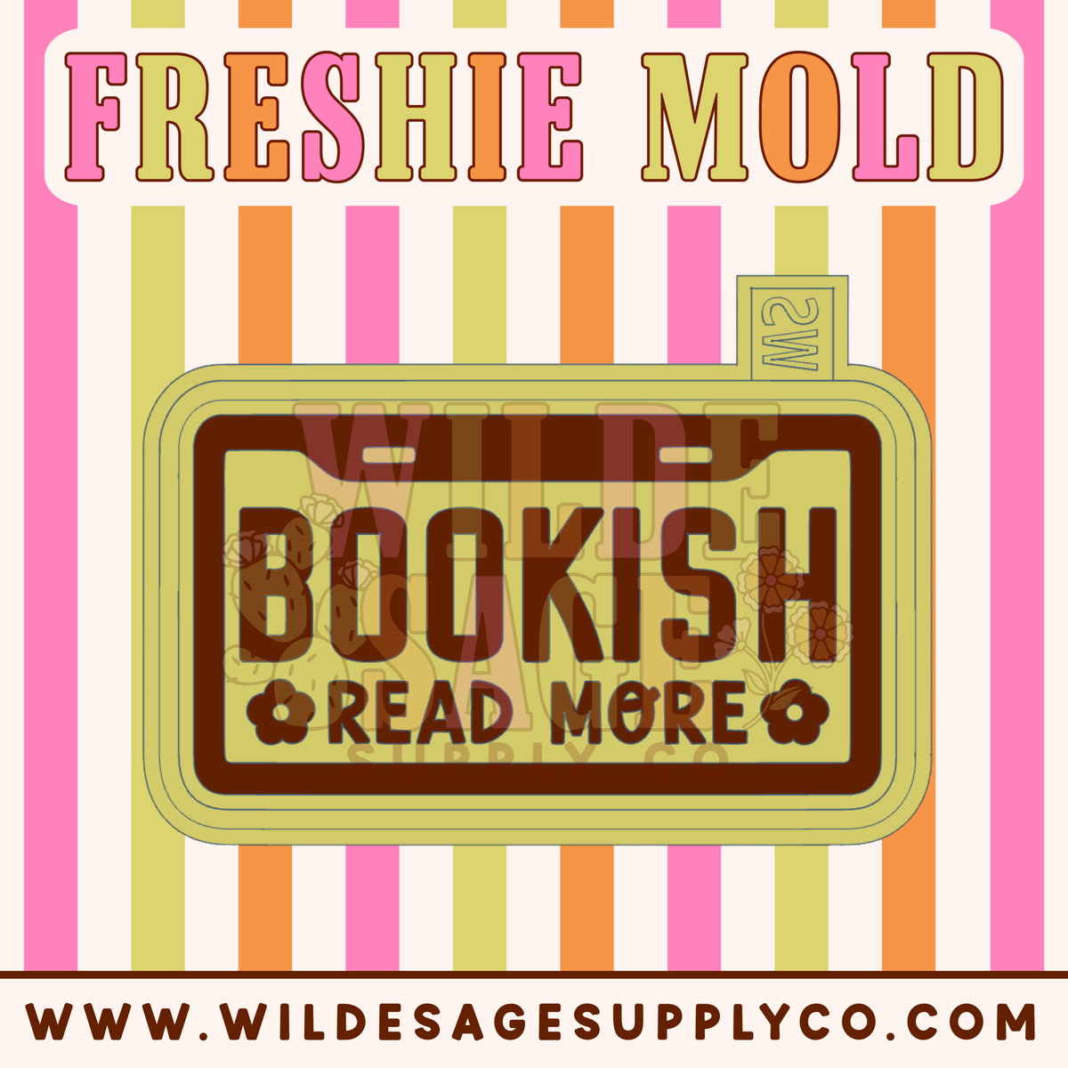 Bookish License Plate Mold