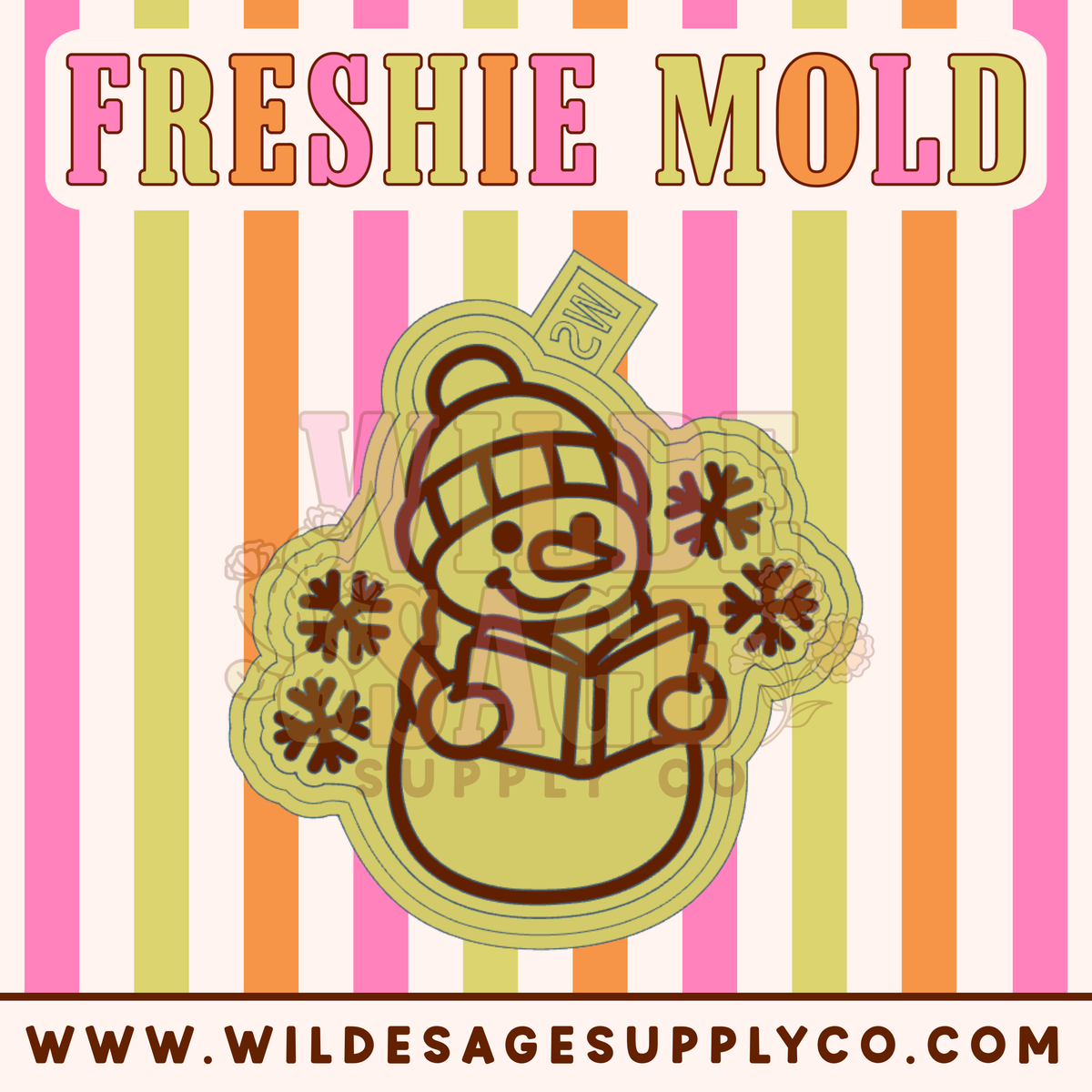 Bookish Snowman Mold