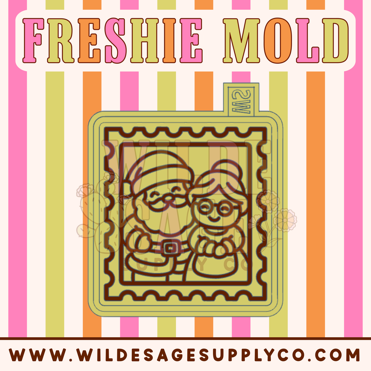 Santa and Mrs. Clause Stamp Mold