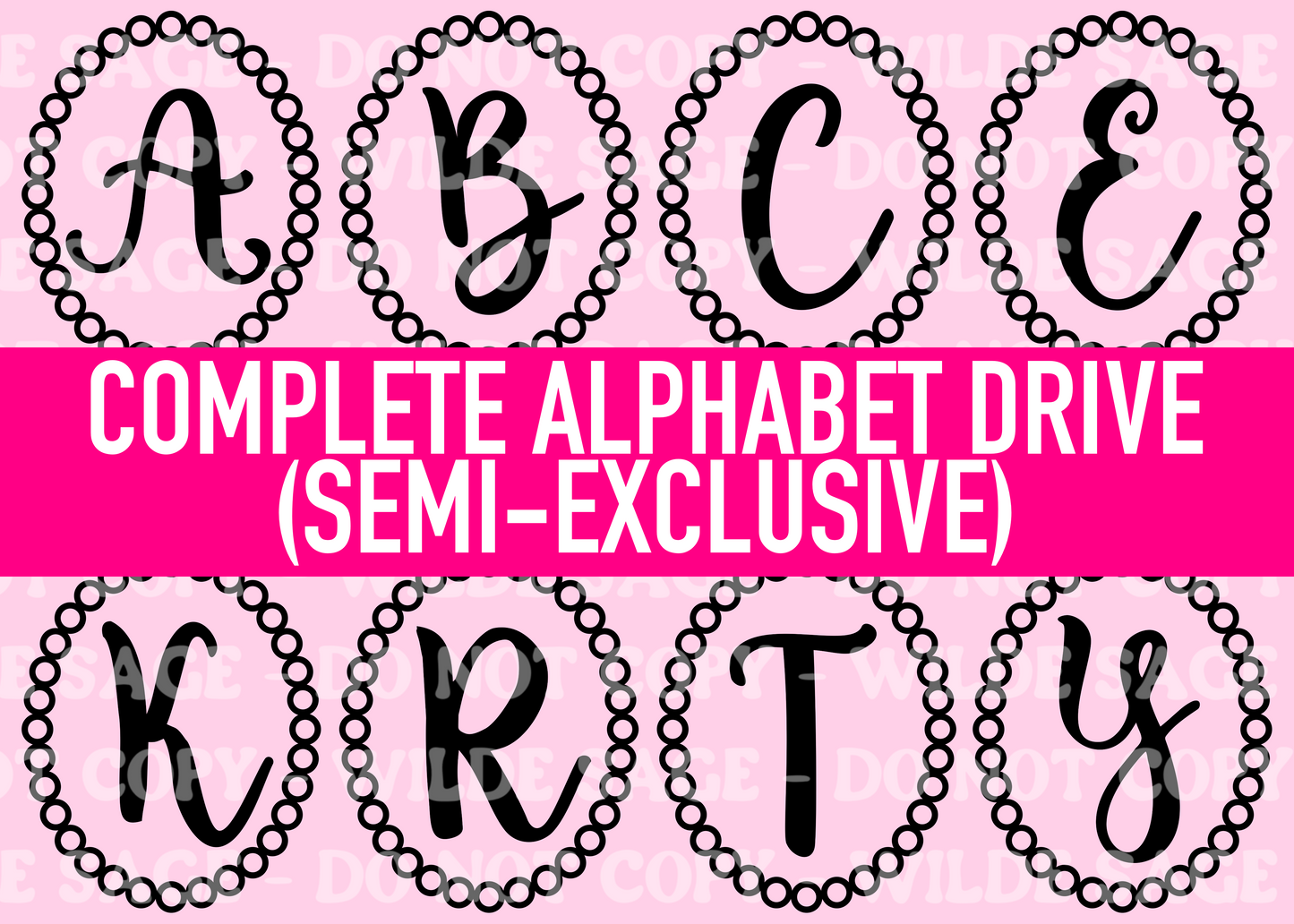 Complete Alphabet Set Freshie PNGs