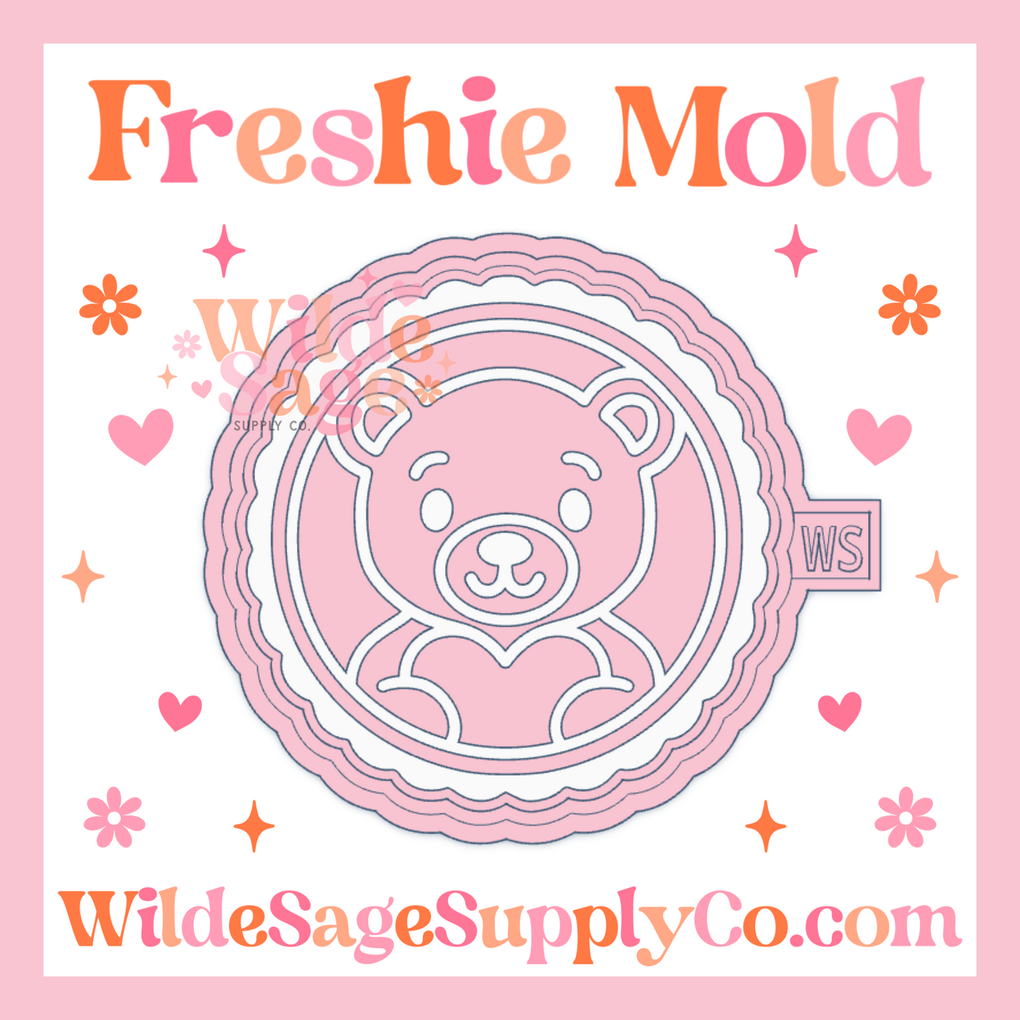 Valentines Bear Frame Mold