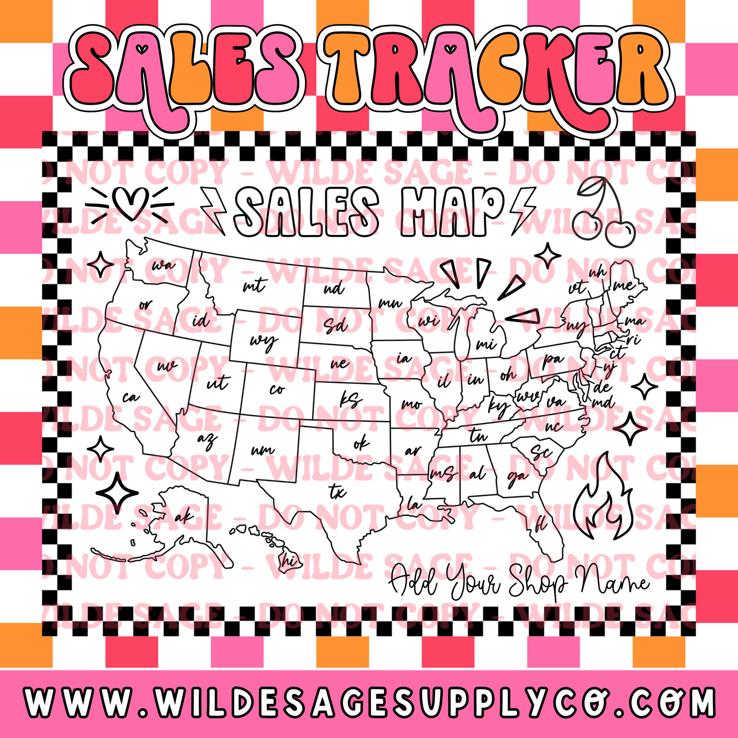 Printable Sales Tracker Checker Template