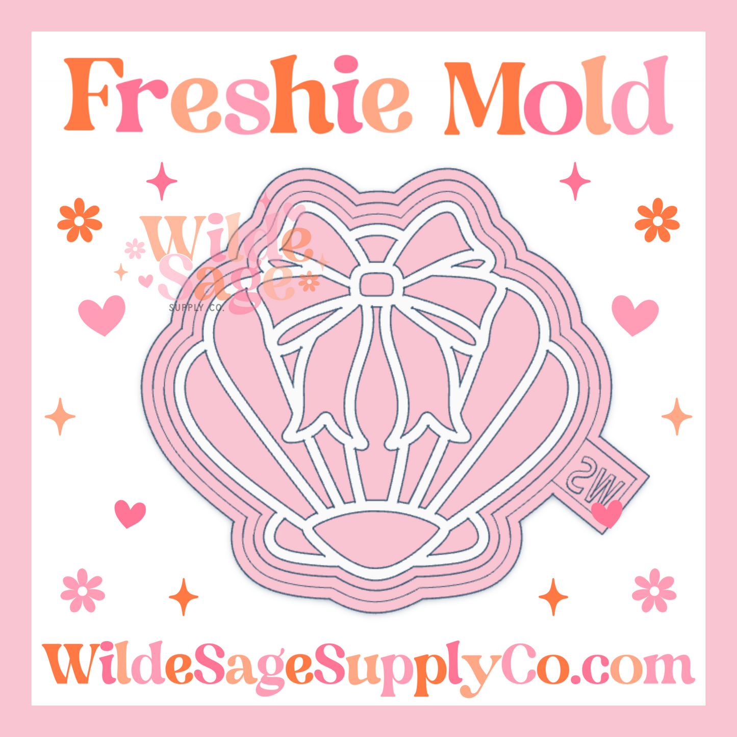 Clam Shell with Bow Mold