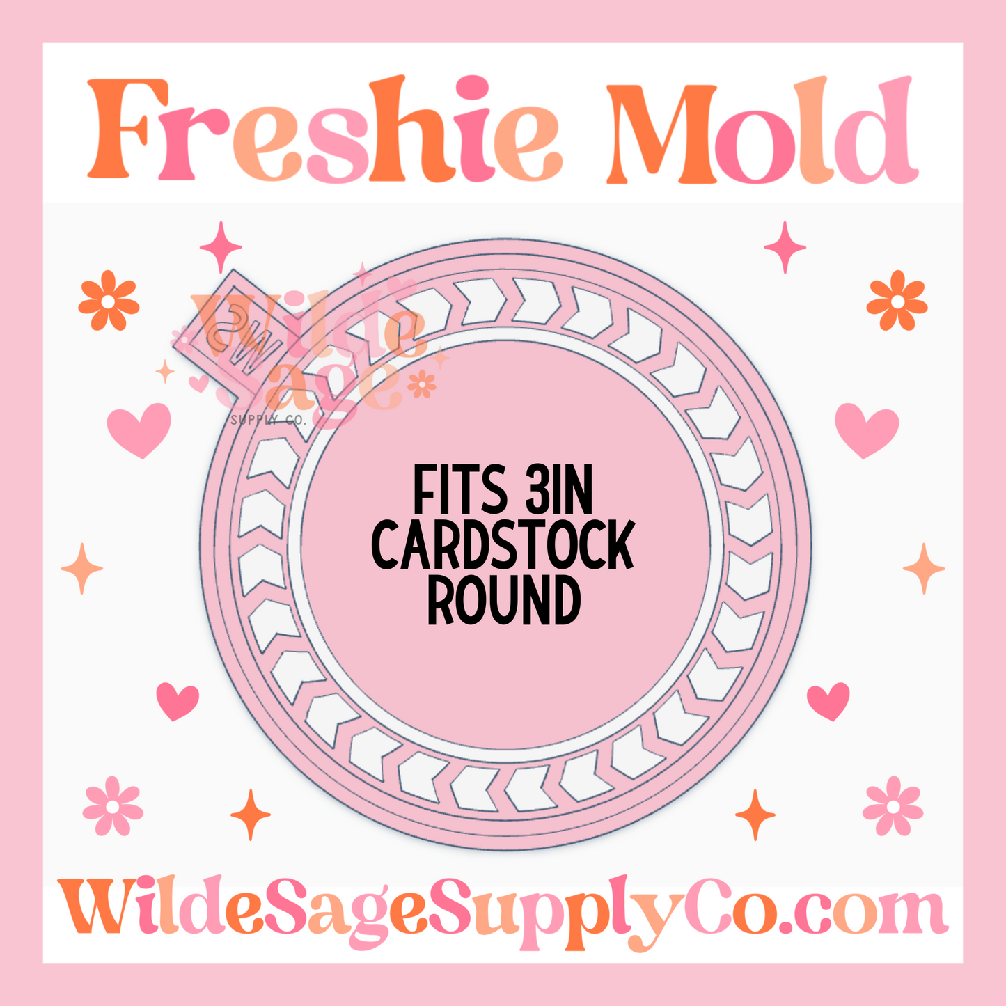 Tire Tracks for 3in Round Cardstock Mold