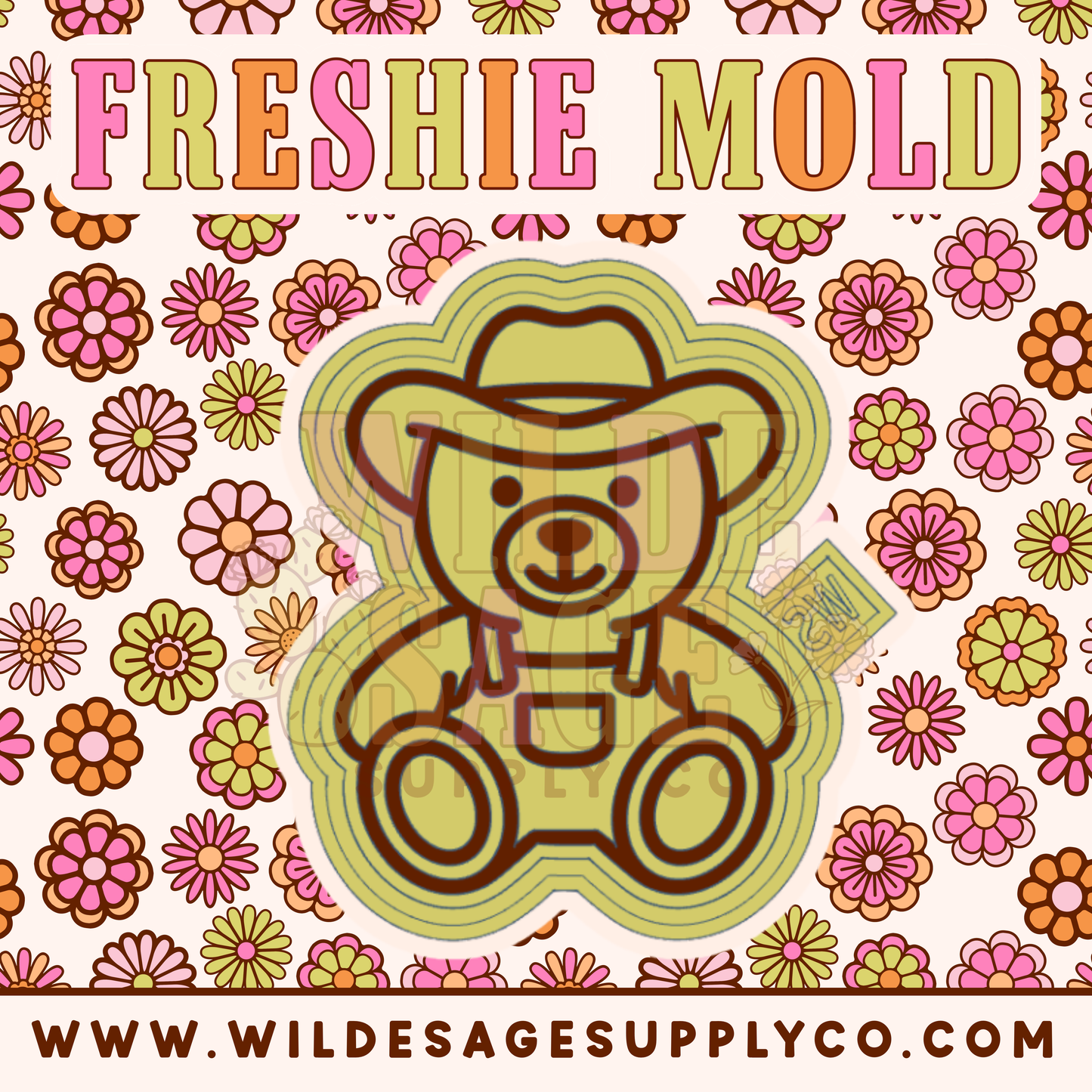 Cowboy Bear Mold