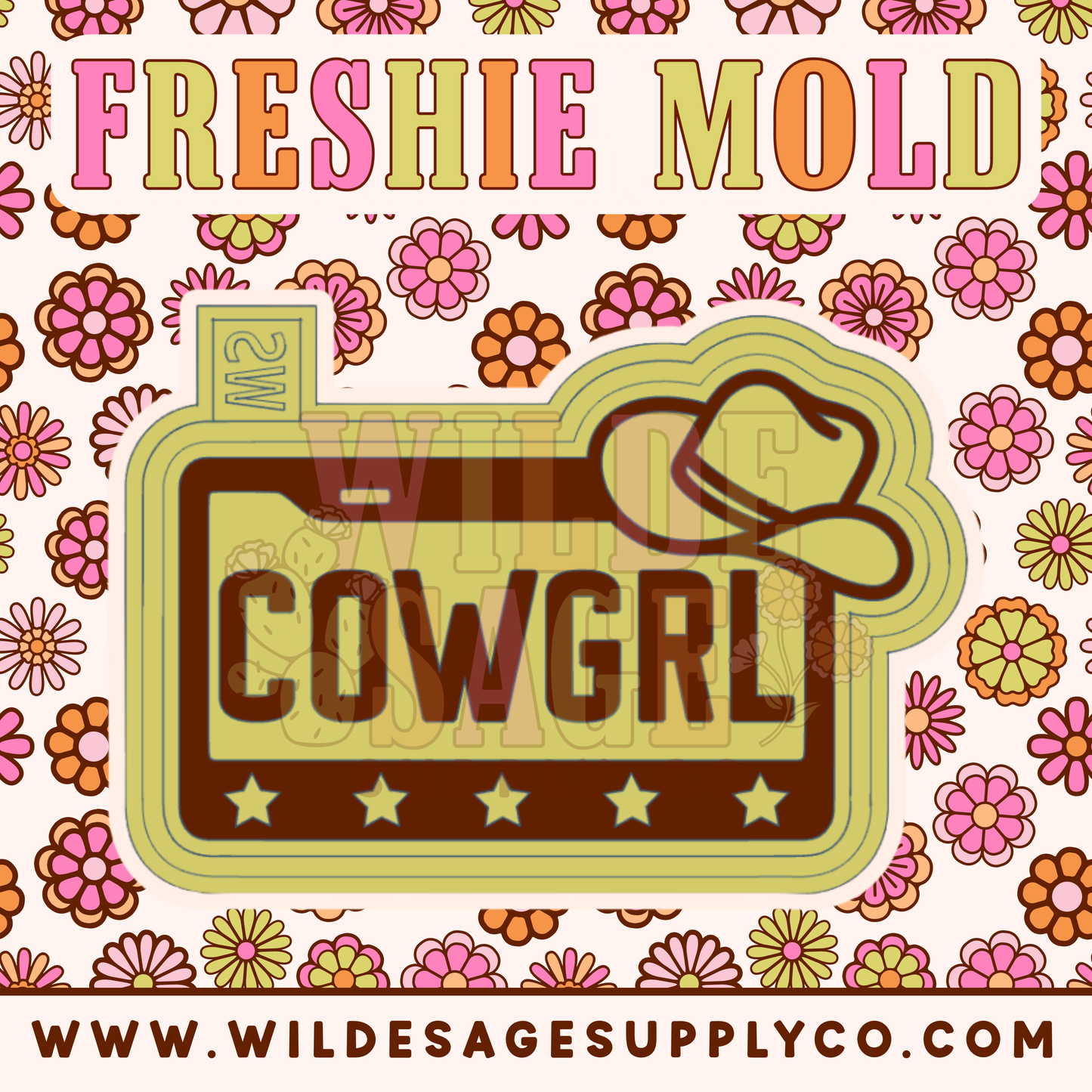 Cowgirl License Plate Mold