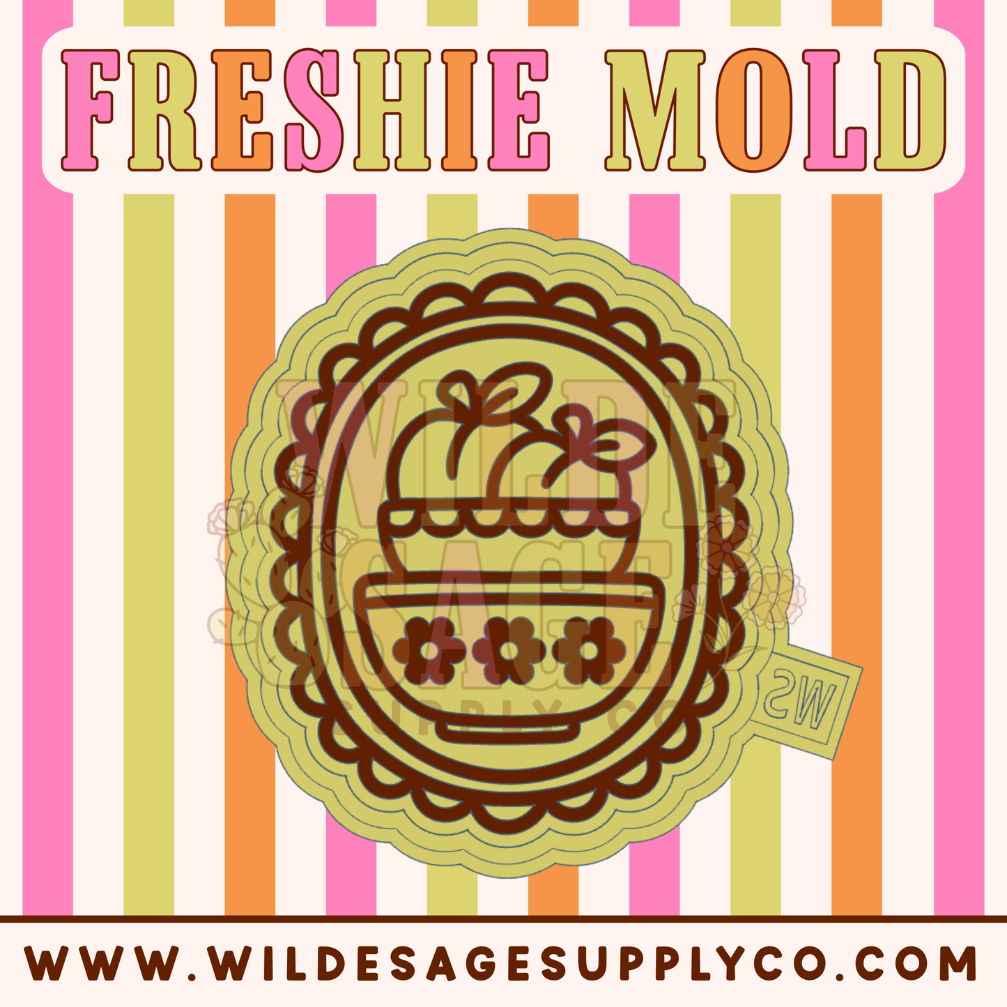 Peach Bowl Stack Frame Mold