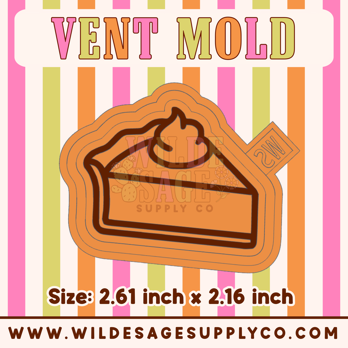 Pumpkin Pie Vent Mold