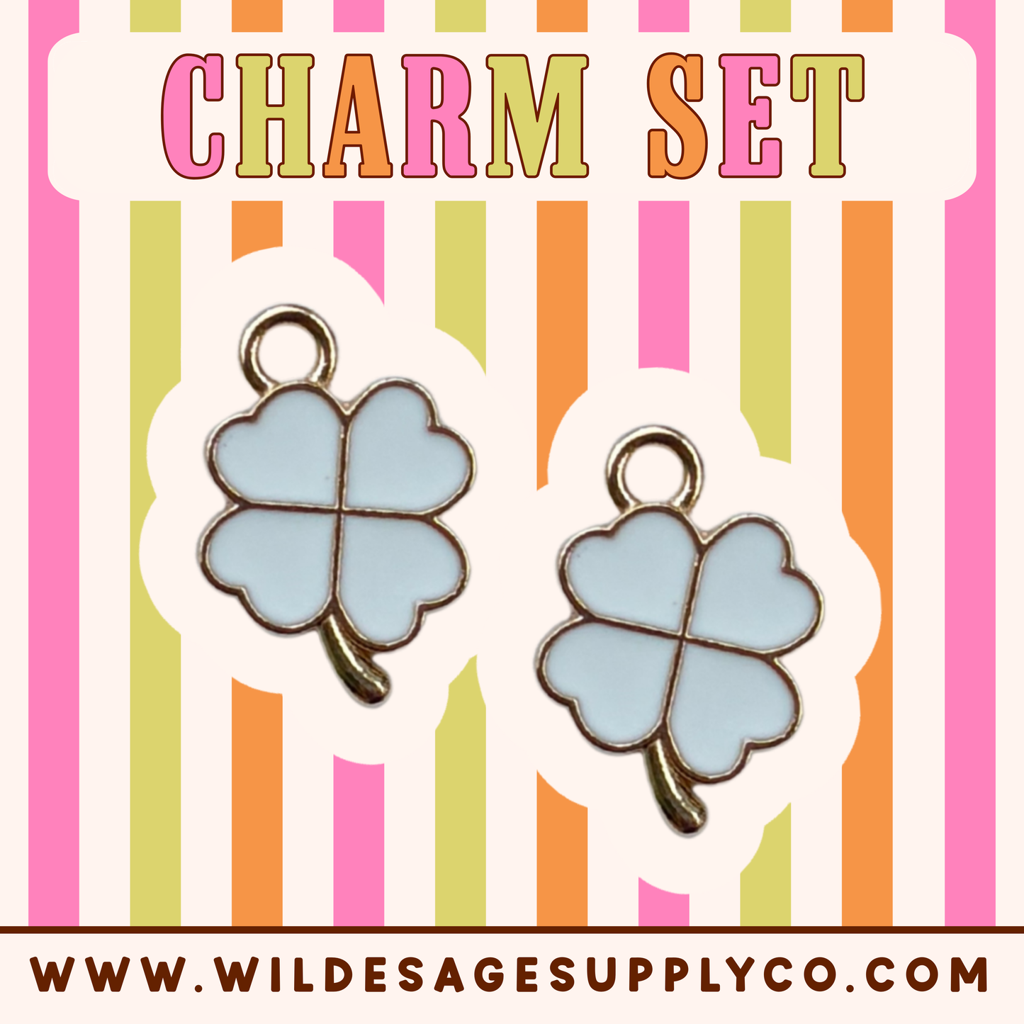 White Clover - Charm Set