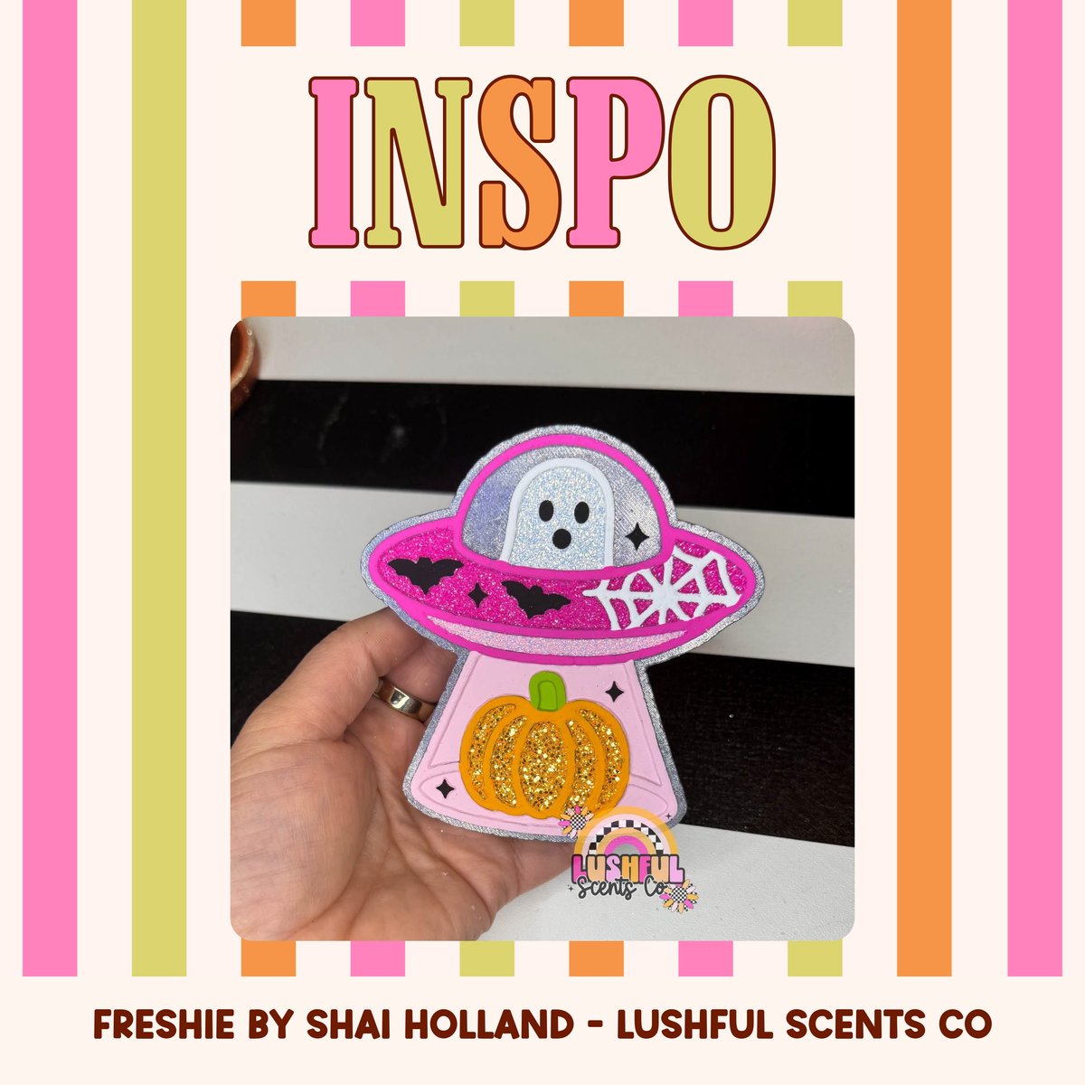 Ghost & Pumpkin UFO Mold