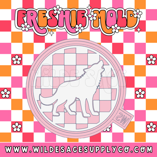 Coyote (Wolf?) Checker Circle Mold