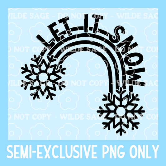 Let it Snow Freshie PNG