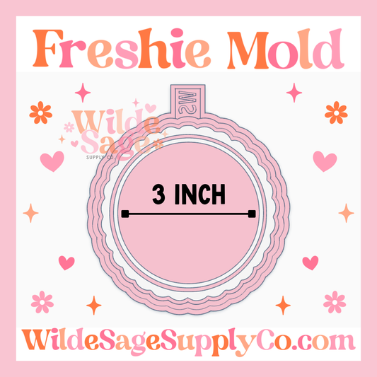 3in Scallop Round Cardstock Mold