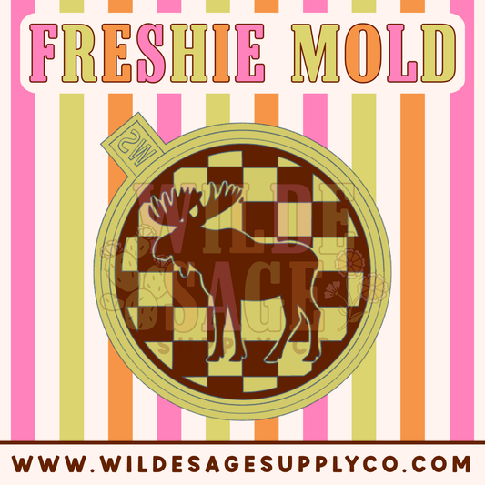 Moose Checker Circle Mold