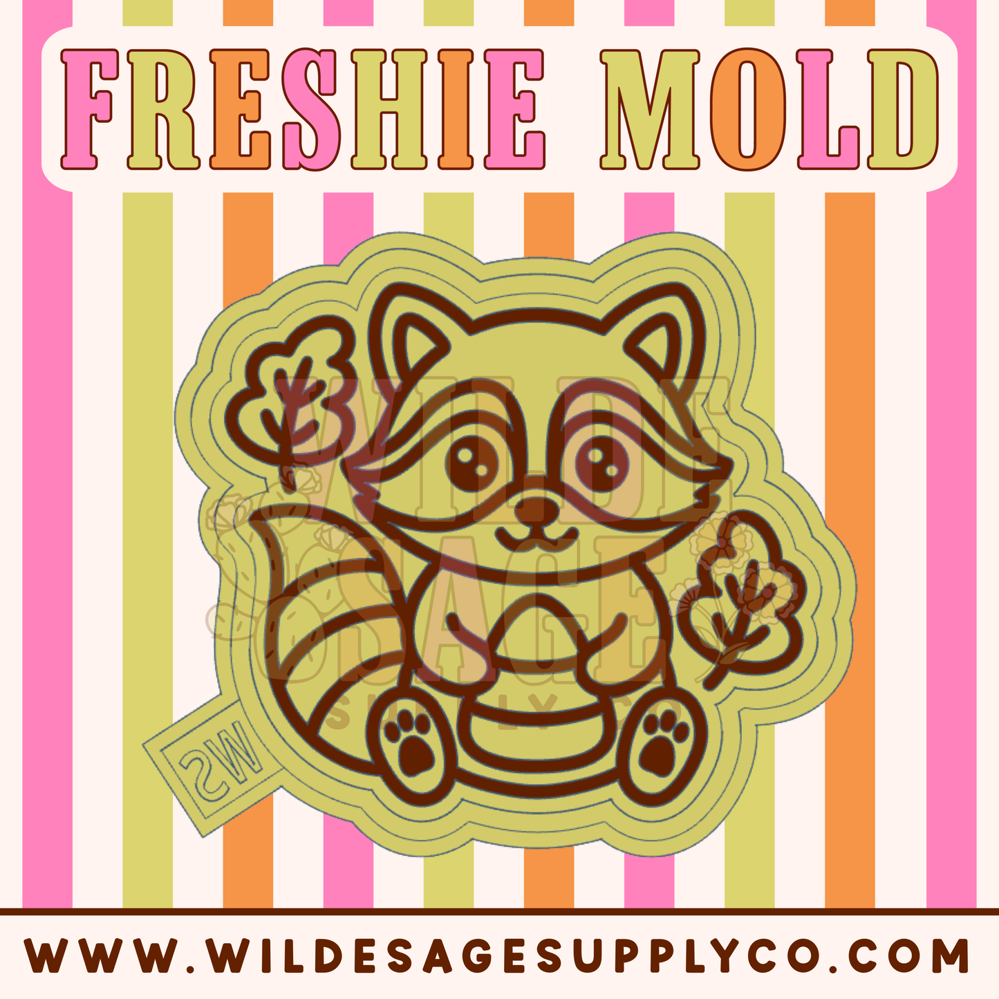 Candy Corn Raccoon Mold