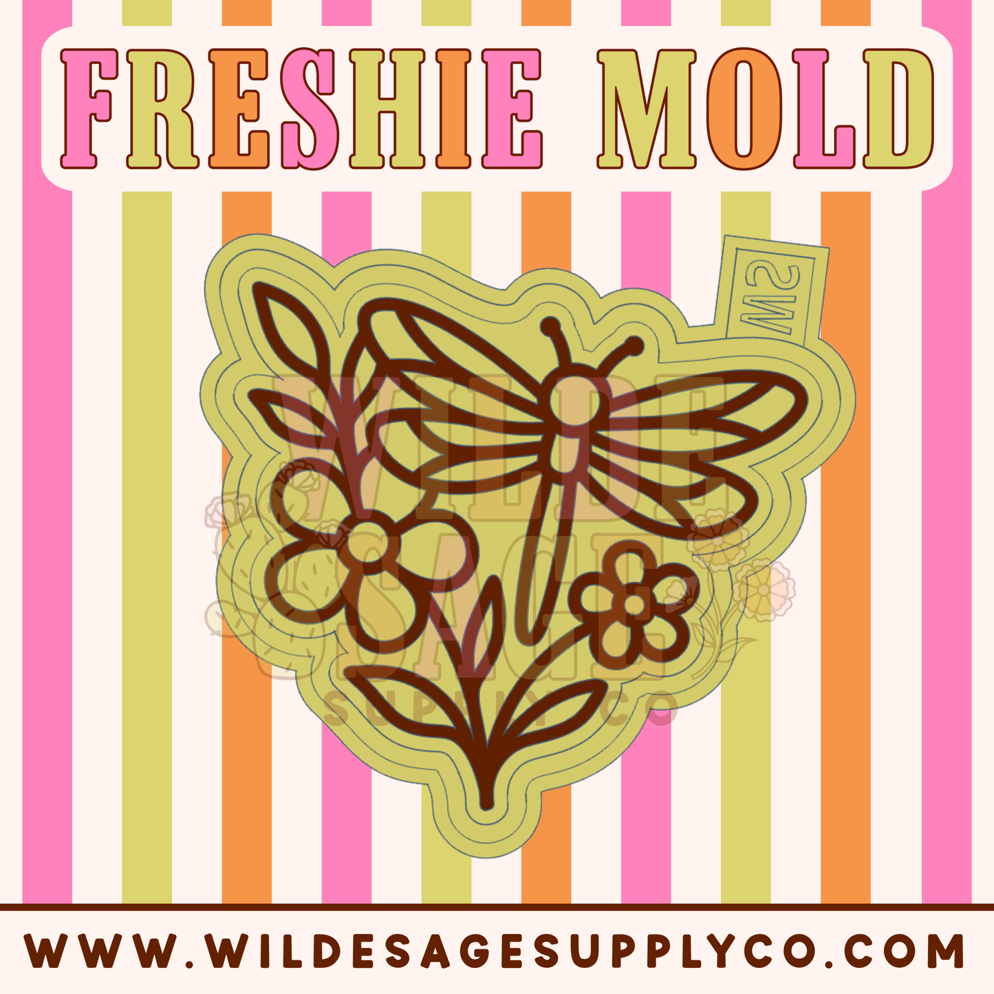 Floral Dragonfly Mold