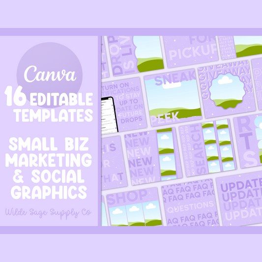 Starry Purple Templates
