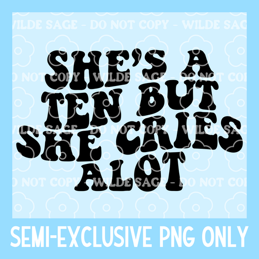 Wavy Cries Freshie PNG