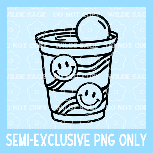 Smile Cup Freshie PNG