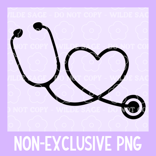 Stethoscope Heart Freshie PNG