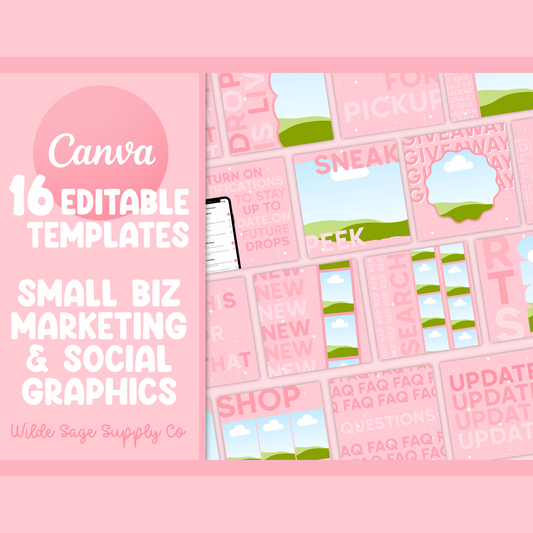 Starry Pink Templates