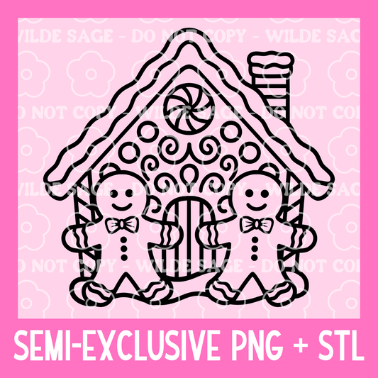 Gingerbread Man Freshie PNG and STL