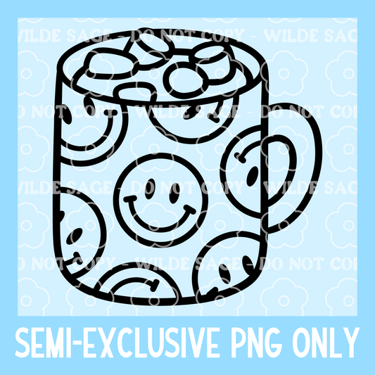 Smile Hot Coco Freshie PNG