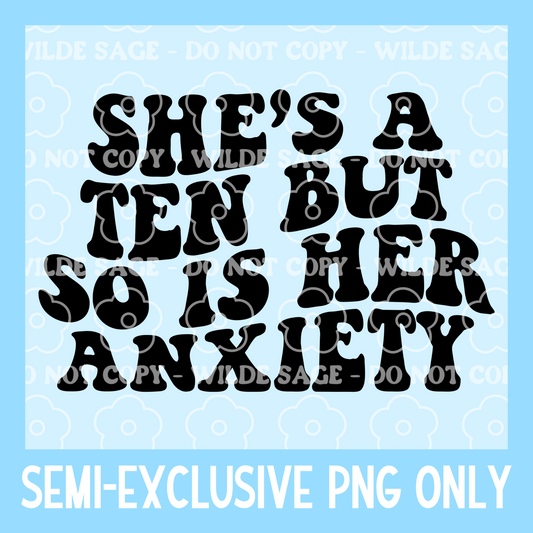 Wavy Anxiety Freshie PNG