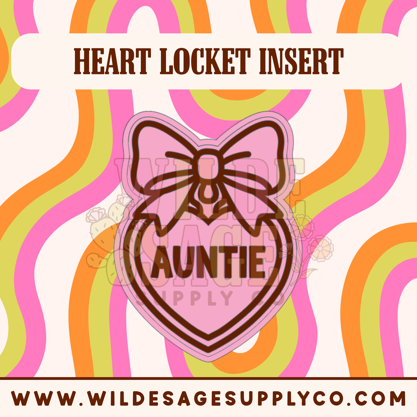 Auntie Insert - Heart Locket