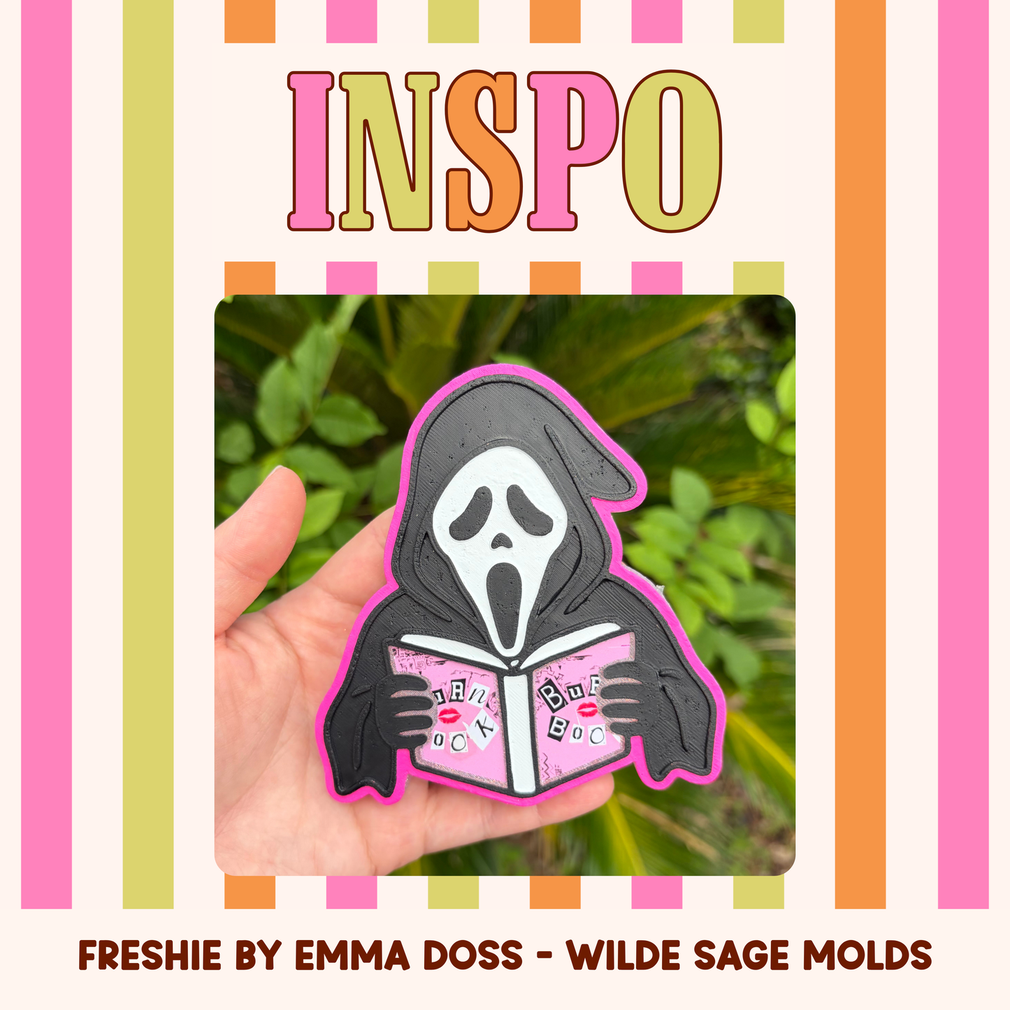 Bookish Ghost Face Mold