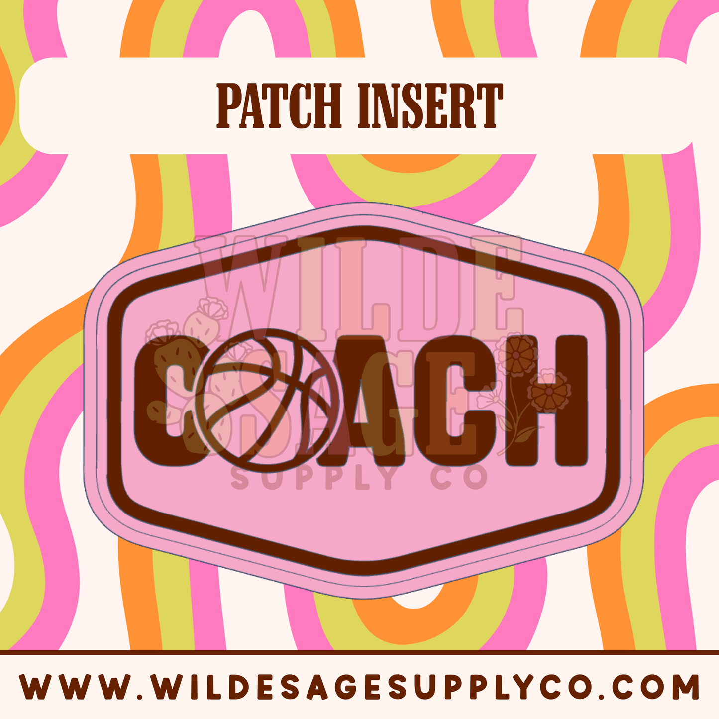 Basketball Coach Insert - Patch