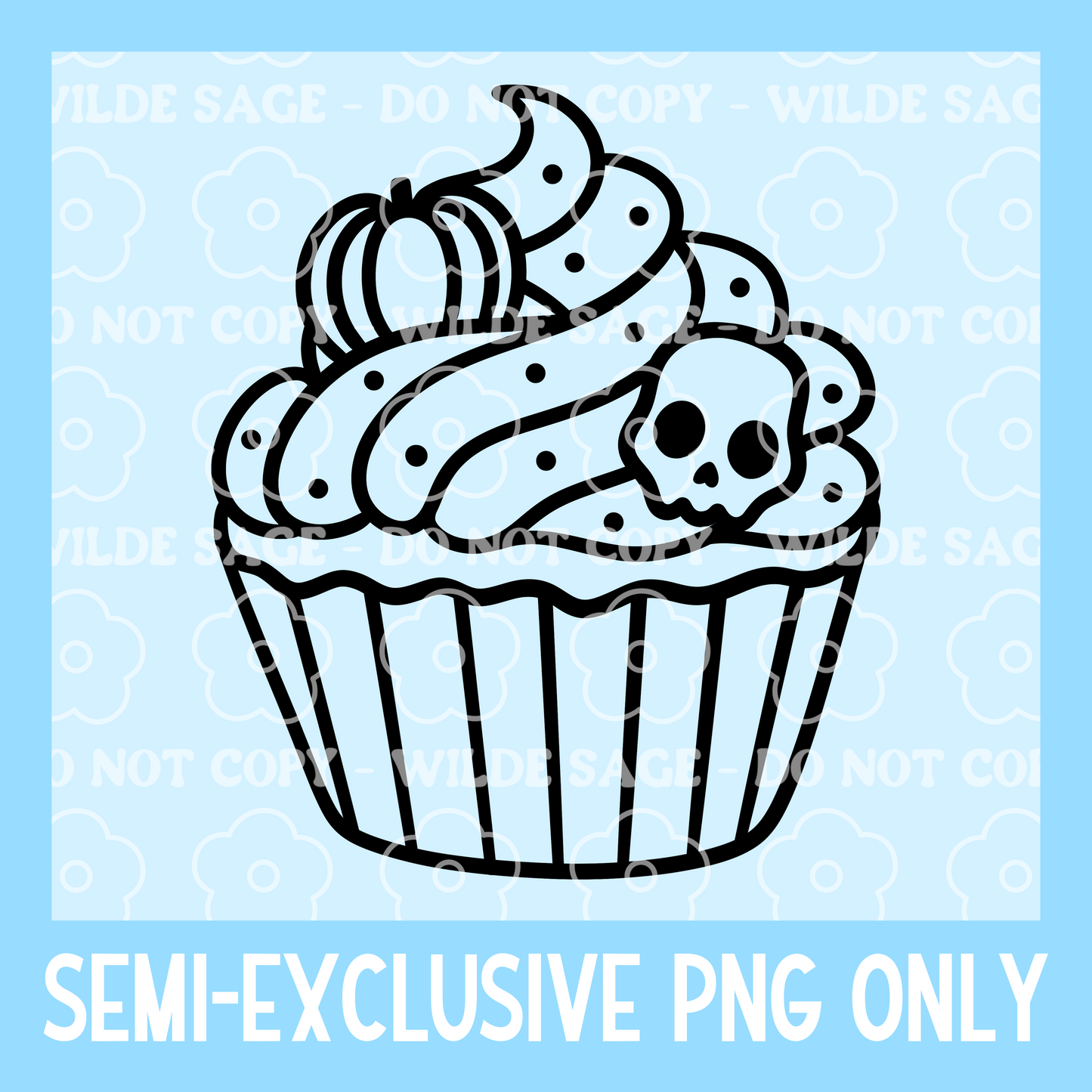 Spooky Cupcake Freshie PNG