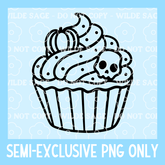 Spooky Cupcake Freshie PNG