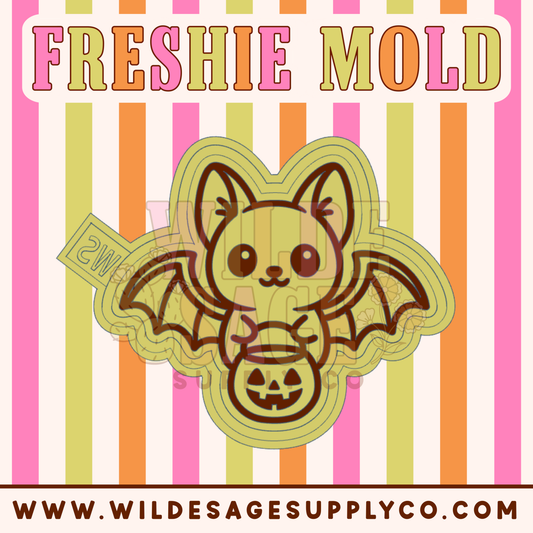 Pumpkin Bucket Bat Mold