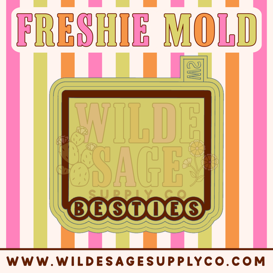 Besties Frame Mold for Cardstock