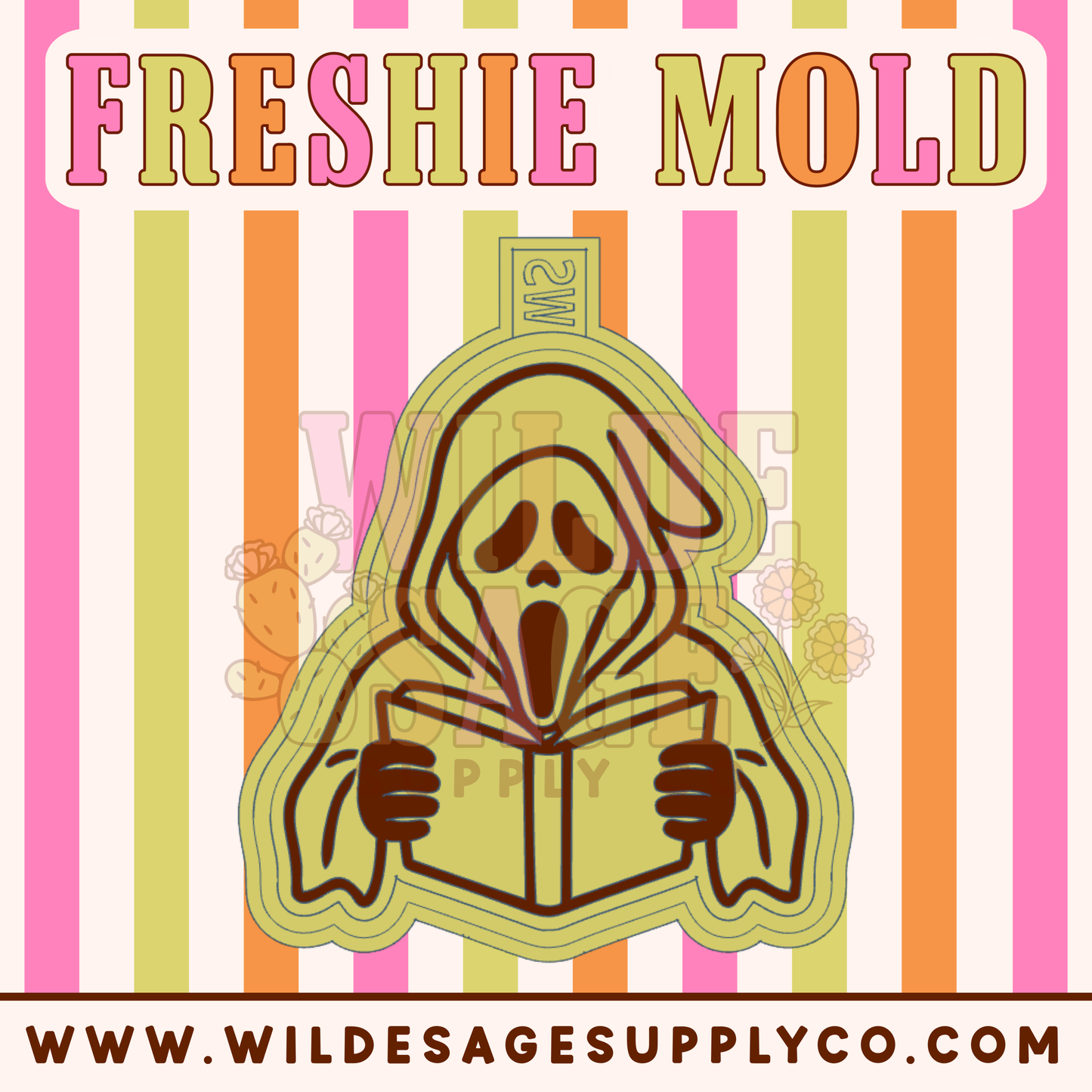 Bookish Ghost Face Mold