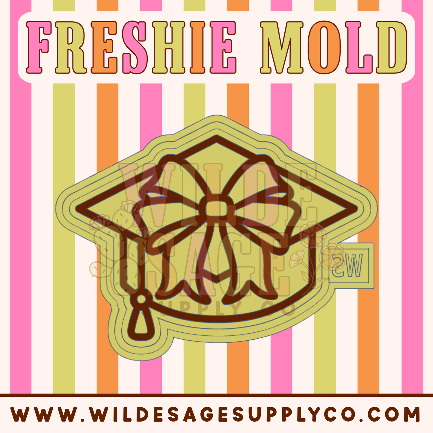 Grad Cap Bow Mold