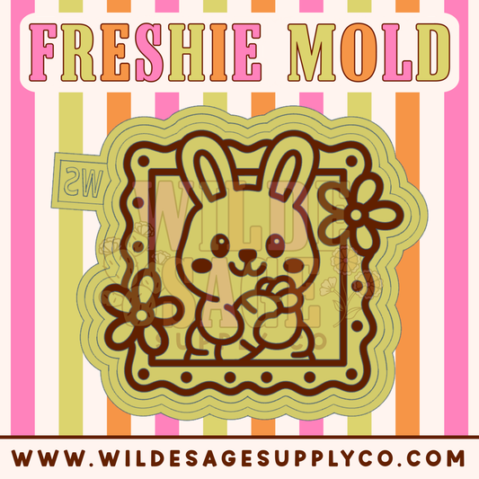 Bunny with Carrot Frame Mold