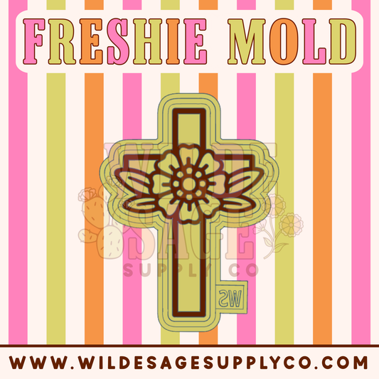 Cross with Flower Mold