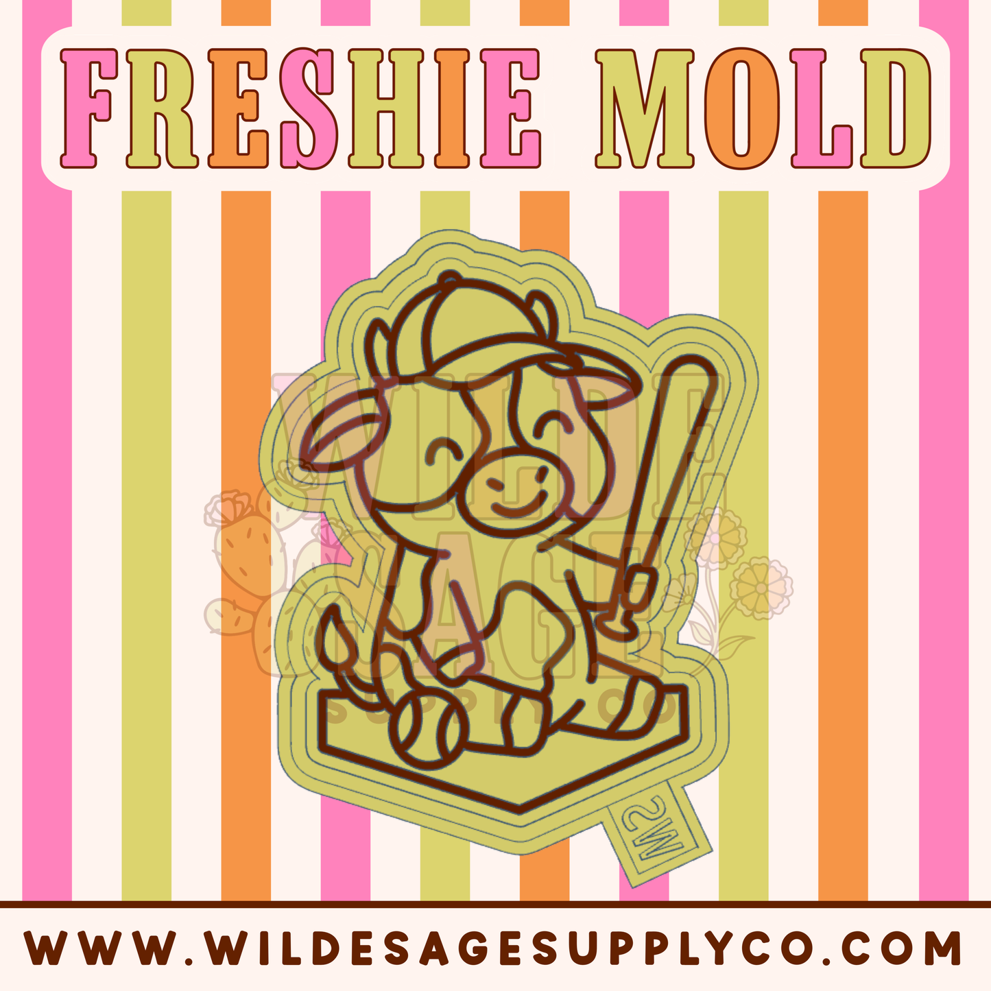 Baseball Cow Mold