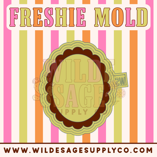 Oval Scallop Frame Mold